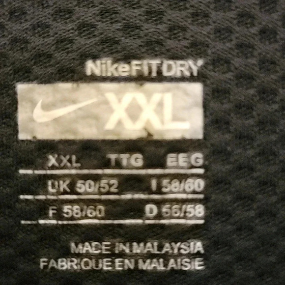 NikeFit Dry 3/4 Zip Black Pullover Size XXL - Picture 2 of 7